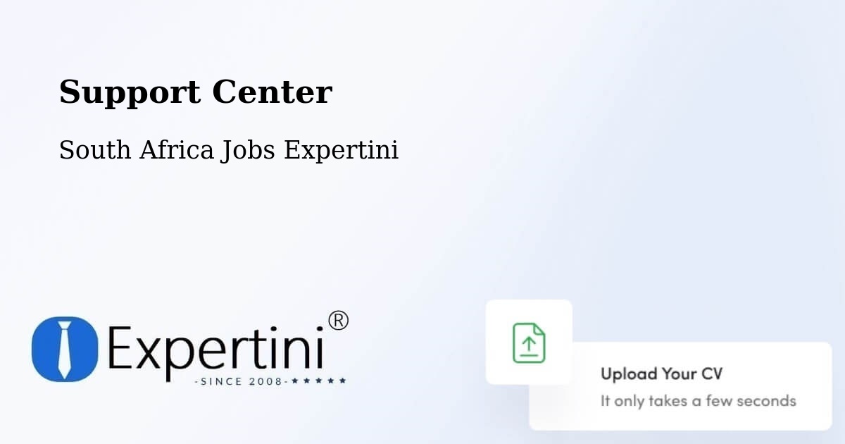 Support Services – Mthatha - South Africa Jobs Expertini
